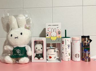 Starbucks Bundle • Grande Plush, Small Plush, Ceramic Mug, & Stainless Steel Tumblers!