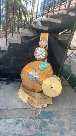 Large Natural Wood Log Slabs Set