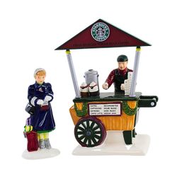Department 56 The Original Snow Village "Starbucks Coffee Cart