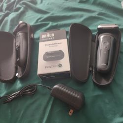 2 BrAun Chavers with Cases And a Stubble Beard Replacement 