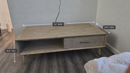 Coffee table with drawer