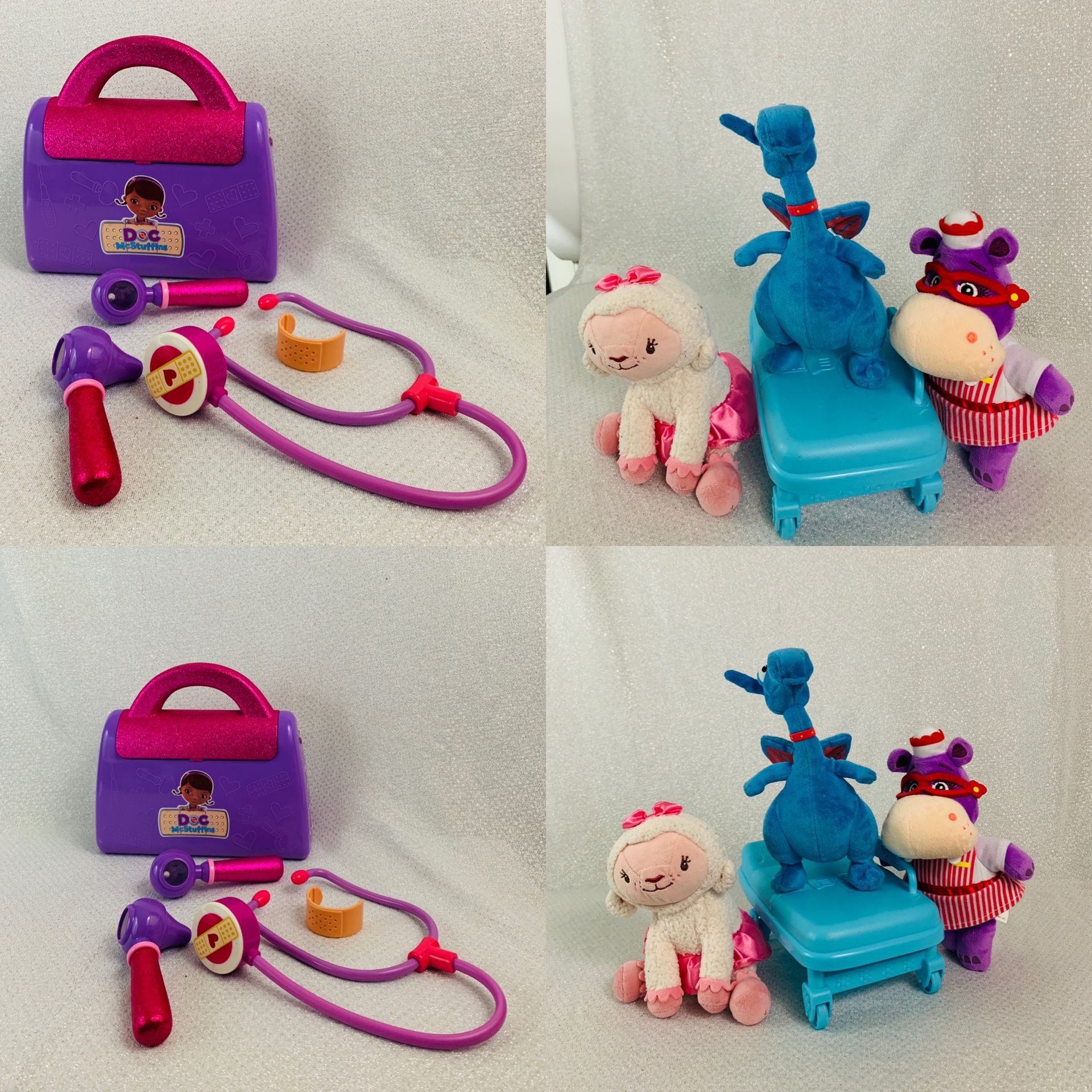 Lot doc mcstuffins case and suffed