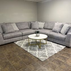 Gray Modular Sectional Couch New Sofa 