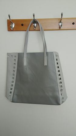 Ladies hand bag/Beach bag. 2 tone Gray.