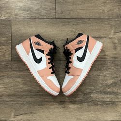 Air Jordan 1 Mids Pink Quartz GS 7y