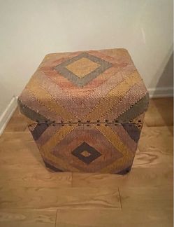 Upholstered wooden storage box