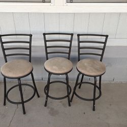 3 Barstool Chairs