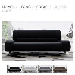 Aspen leather Sofa  & Love Seat From Zuri Furniture 