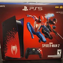 Playstation 5 Disc Console – Spider-Man 2 Limited Edition Bundle