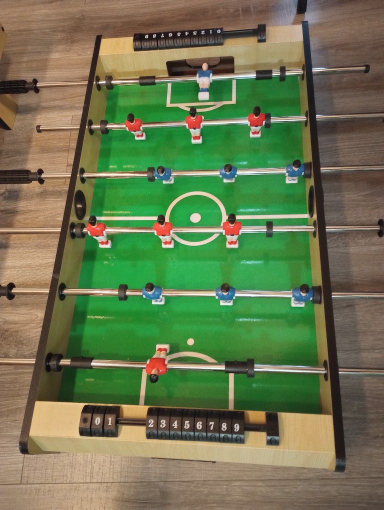4 In 1 Foosball, Table Tennis, Hockey (Non Air), And Pool Table