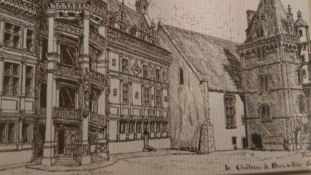 French ink wall art framed