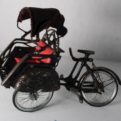 Pedicab Miniature Yogyakarta Vintage Handmade Tricycle Becak Asia DECOR METAL ART TOY COLLECTIBLE