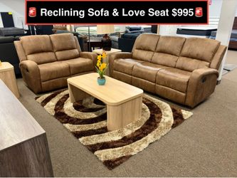 GREAT DEAL !!! New Sofa and love seat with 4 Recliners