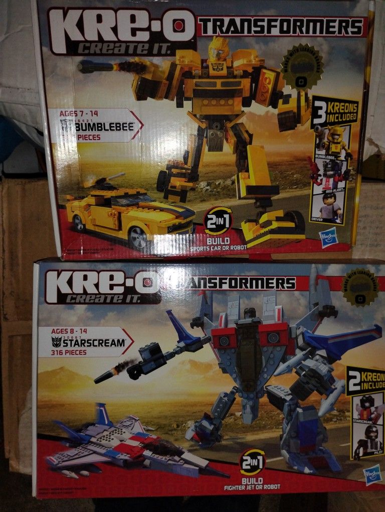 Kre-o Transformers (Legos, Marvel Legends,DC Multiverse,Star Wars,Hot Wheels
