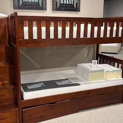 Rowe Dark Cherry Twin/Twin Step Bunk Bed
HomeleganceFinancing and Delivery Options Available