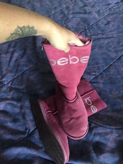 Bebe boots stained
