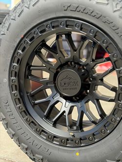 Lock Combat 20x10 -18 matte black Wheels with 285/65r20 Royalblack Terra Force RTX available we fin