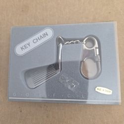 Golf Key Ring In Silver Tones, New, Giftable Boxed- Have 2 Left 5.00 Each