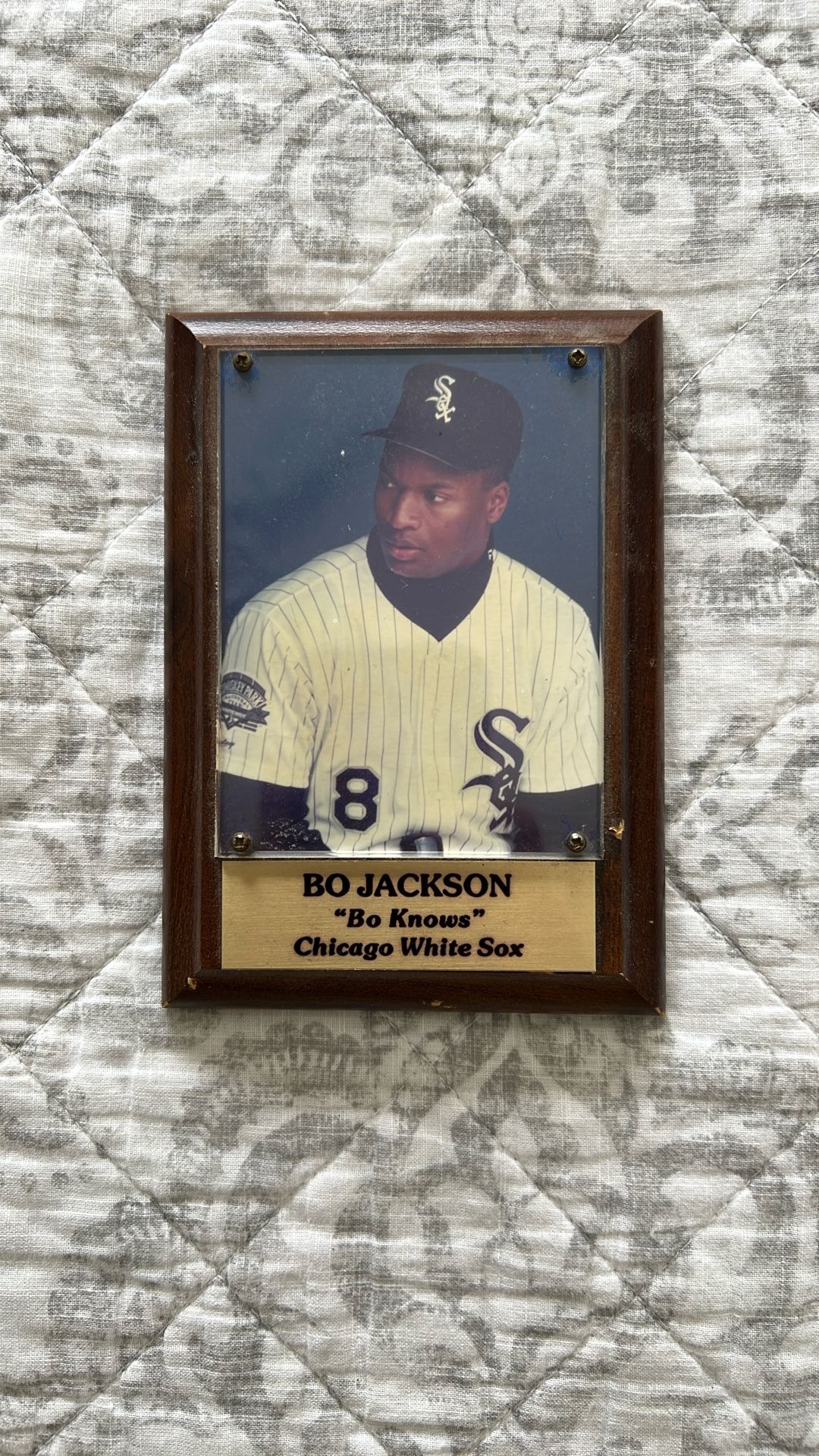 WHITE SOX’S MLB BO JACKSON PLAQUE