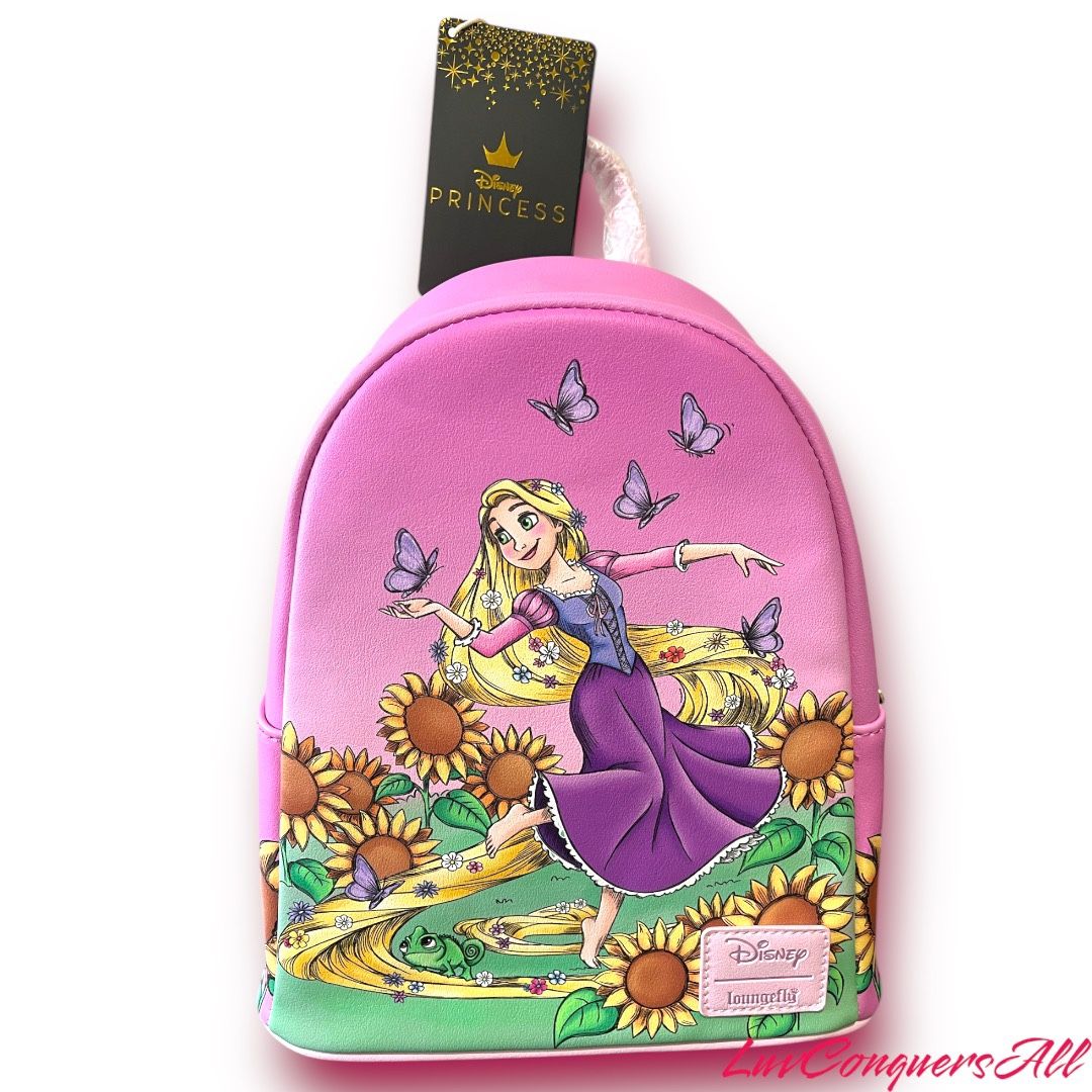 Loungefly Disney Tangled Princess Rapunzel Floral Mini Backpack