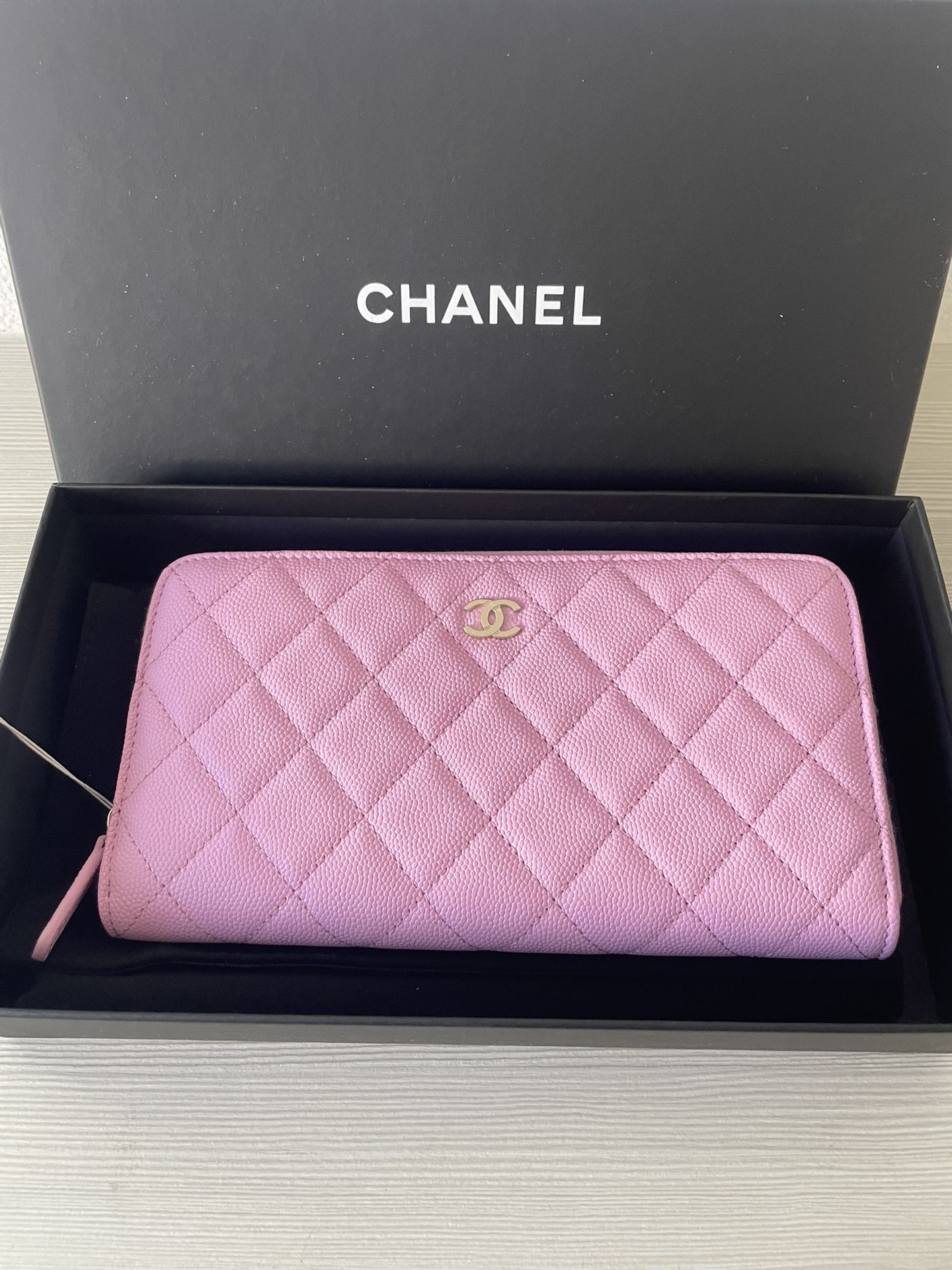 Authentic Chanel Long Zipped Wallet