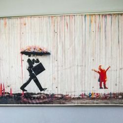 Colored Rain by Banksy