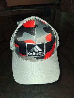 Hat brand new camouflage red,Grey,and black.