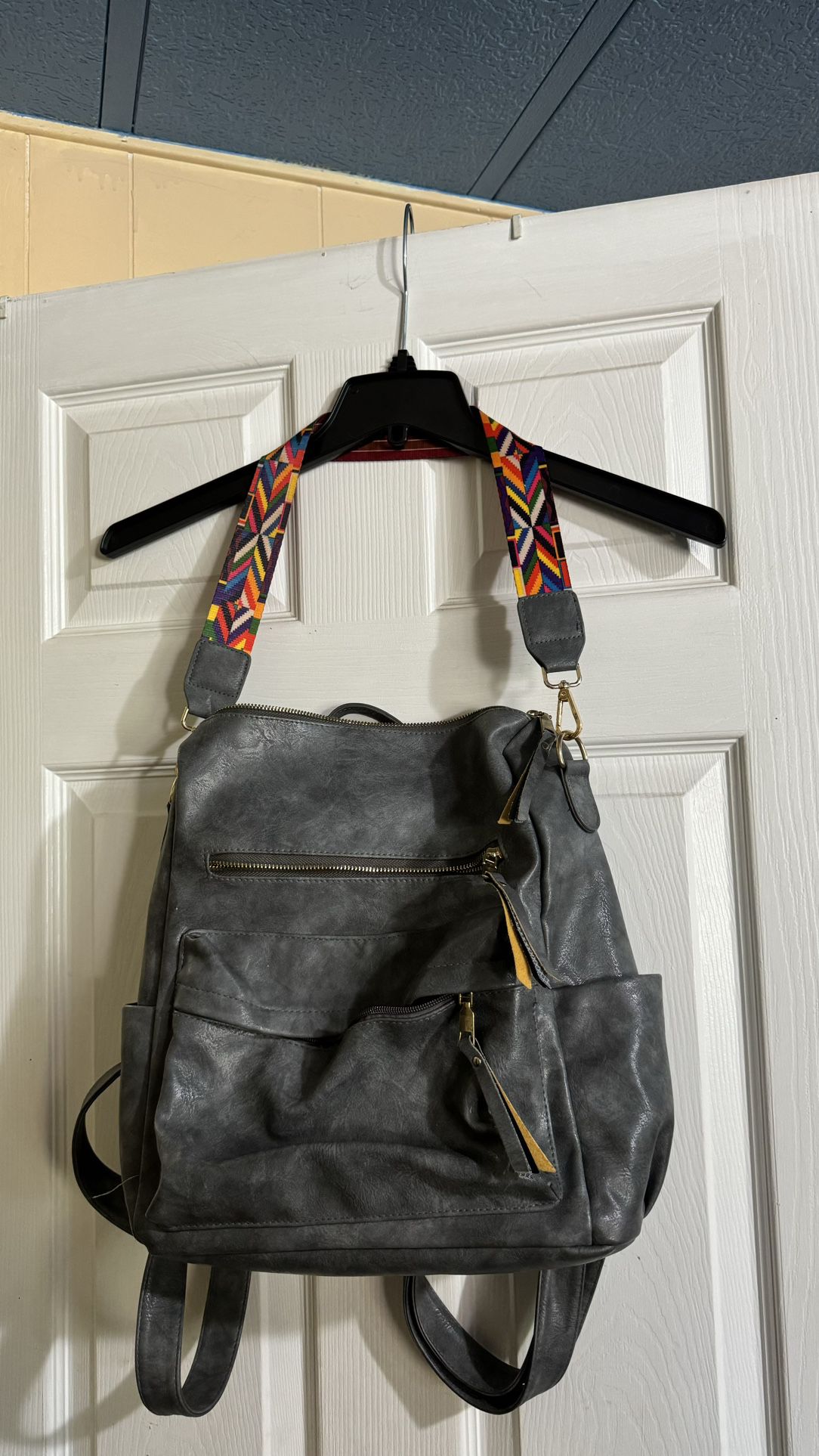 Grey Backpack/Tote Bag
