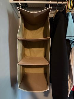 3-Shelf Hanging Closet Organizer