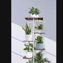 Plant Stand with Grow Lights Multiple Flower Planter Pot Holder Shelf Rack Display for Patio Garden Corner Balcony Living Room 