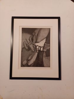 19 x 15 " Untitled original etching by Robert Fiser circa 1979.