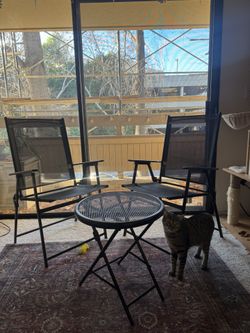 Outdoor Table And 2 Chairs Set