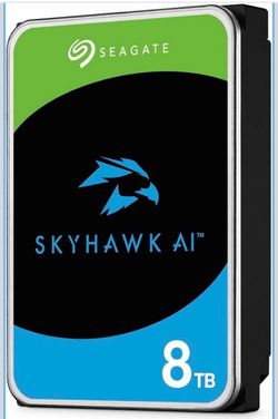 Seagate Skyhawk AI 8TB Video Internal Hard Drive HDD – 3.5 Inch SATA 6Gb/s 256MB Cache for DVR NVR Security Camera System with in-house Rescue Service
