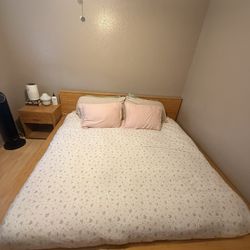 Solid Wood California King Bed Frame Platform