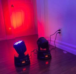 2 pieces Moving head DJ LED wash lights automatic sound activated 2PCS Moving Head Dj Lights,7 x 12W  2 pieces Moving head DJ LED wash lights automati