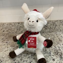 Christmas Animated Singing Llama Alpaca