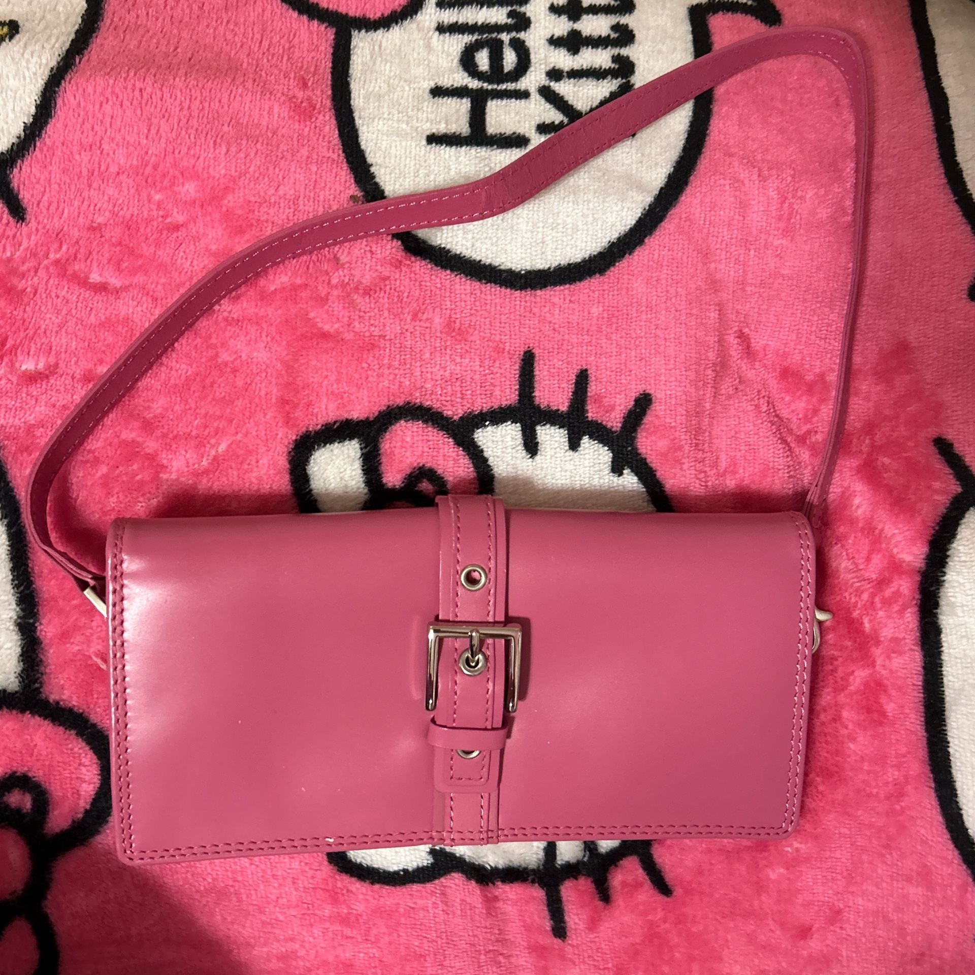 Pink ROLFS leather shoulder bag