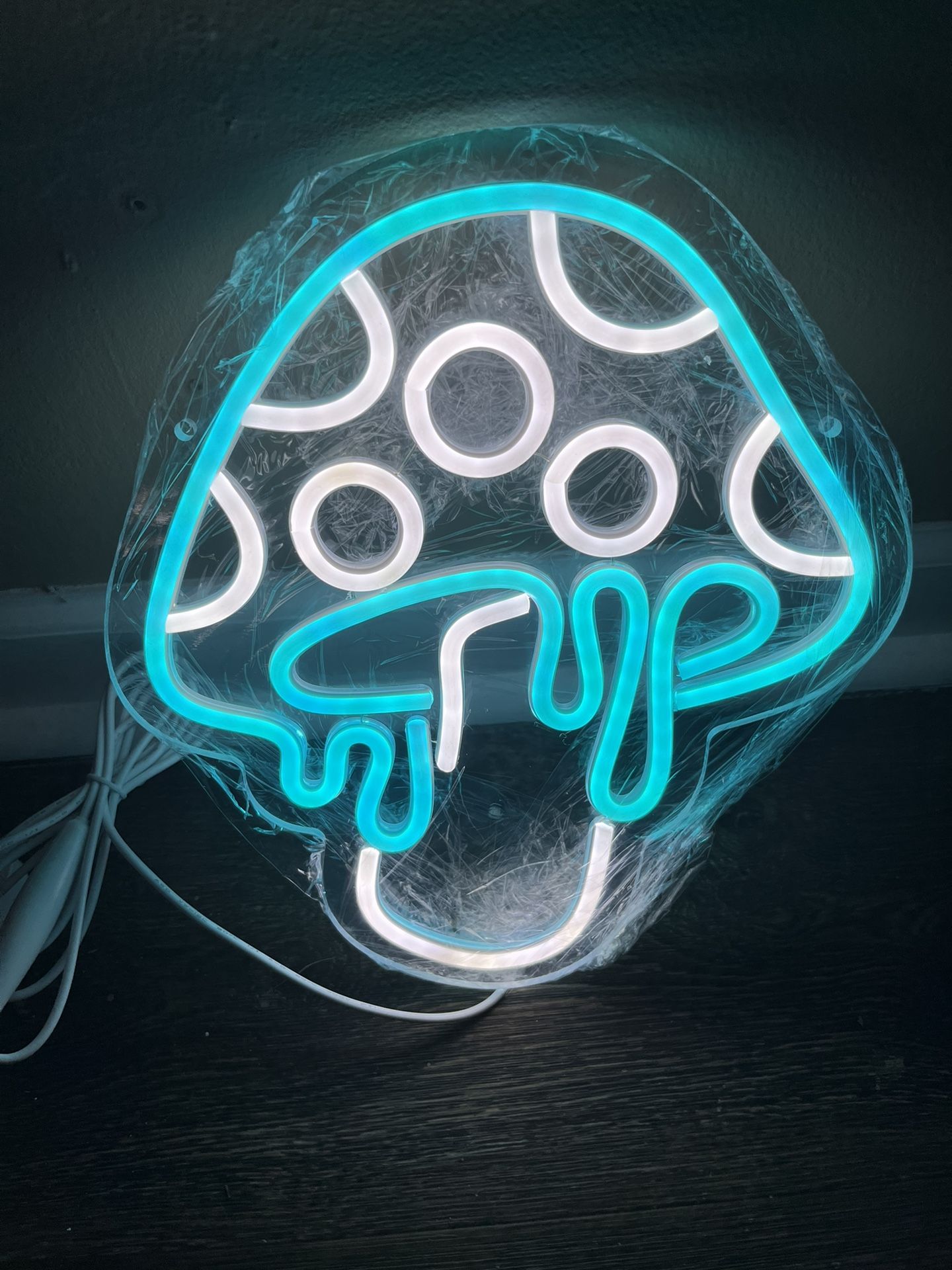 Melting Mushroom Neon Sign