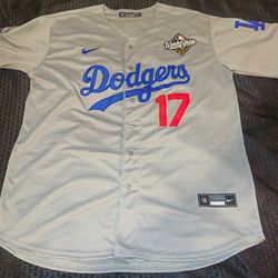 Dodgers OHTANI gray WC Jersey