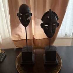 Tribal Mask Statues