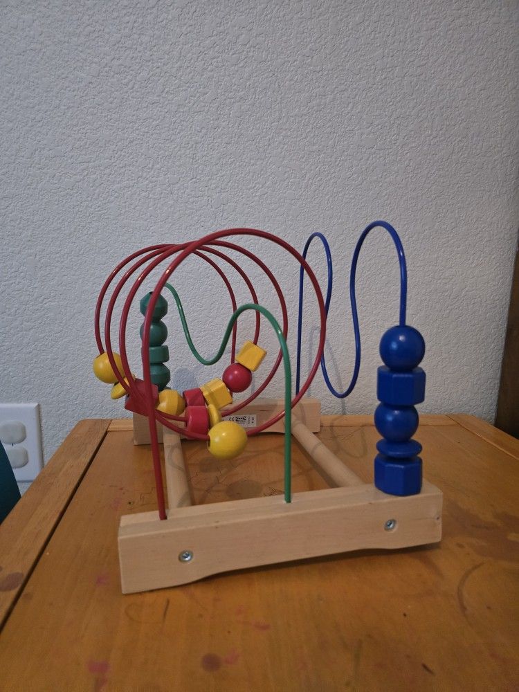 IKEA Wooden Bead Maze Rollercoaster