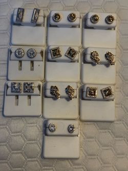 Silver 925 stud earrings