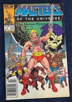 1987 Masters of the Universe The Motion Picture #1 Marvel Star Comics He-Man Newsstand