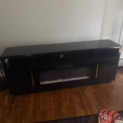 Electric Fireplace Led Tv Stand Heater 