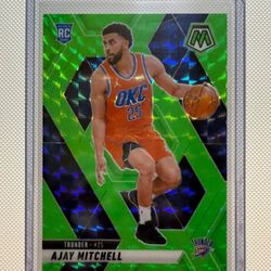 Ajay Mitchell 10/10 Green Mosaic Rookie SSP