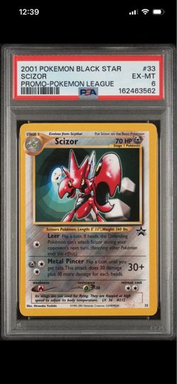 PSA 6 Scizor 2001 Pokemon Black Star Promo #33