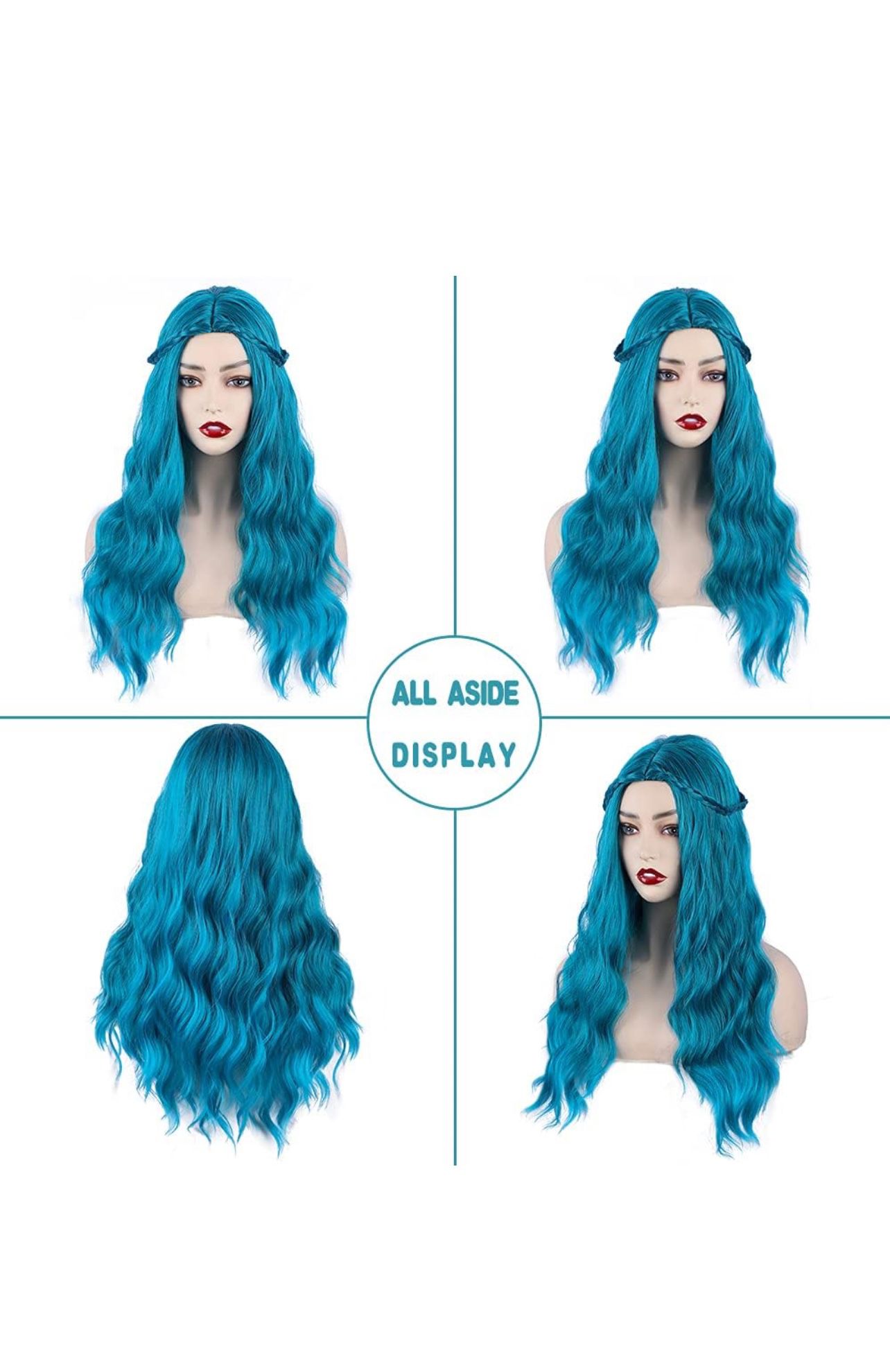 Aisi Beauty Blue Long Hair Wig