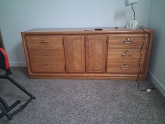 Real wood full dresser