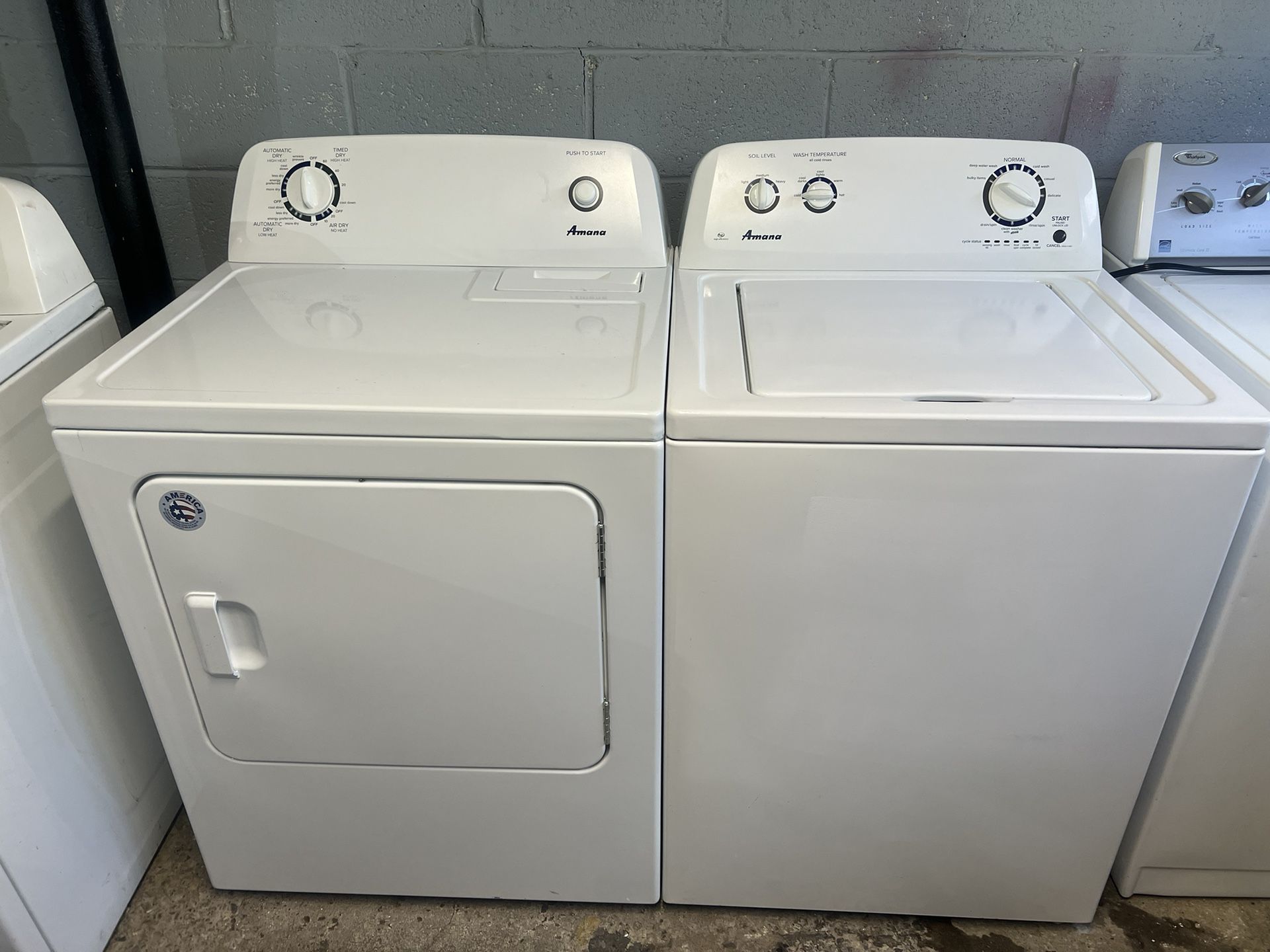 Amana Electric Washer And Dryer