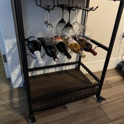 Serving Trolley Kitchen Trolley Cart, Wine Rack $100